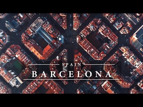 Aerial View of Barcelona, Spain – by drone [4k]