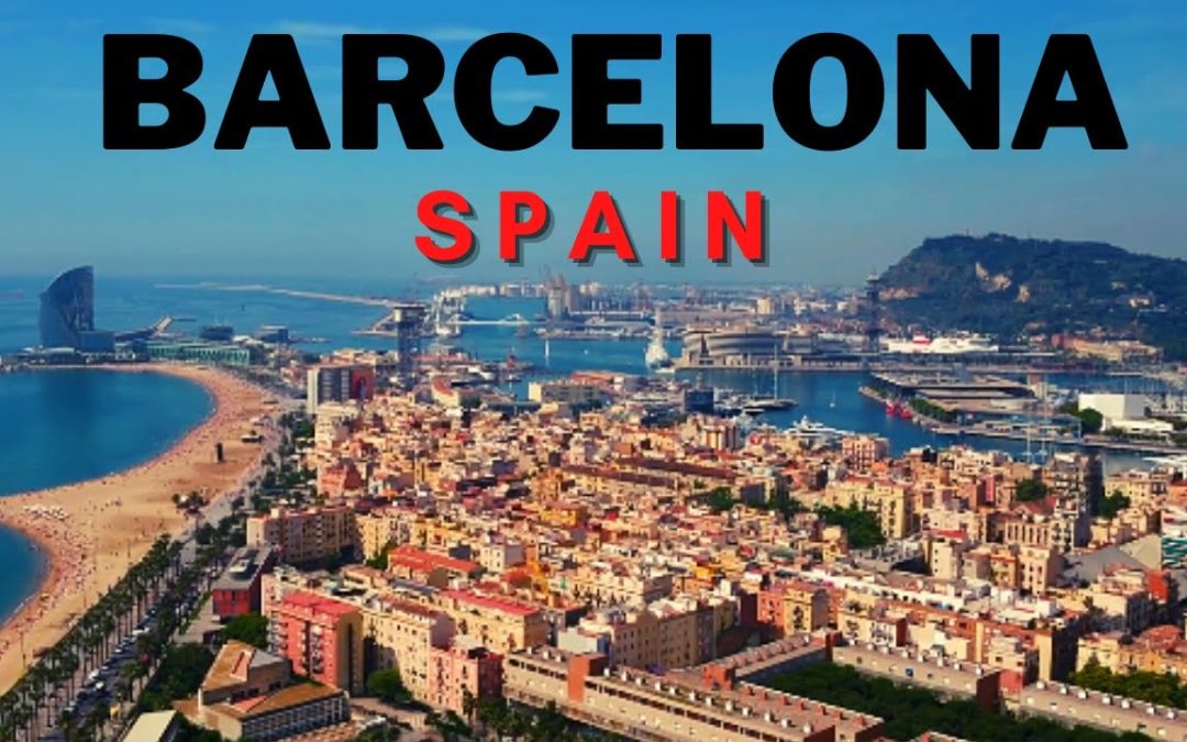 Aerial View of Barcelona City Spain – Drone Footage Barcelona Video