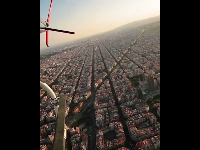 Aerial view of Barcelona! | #shorts