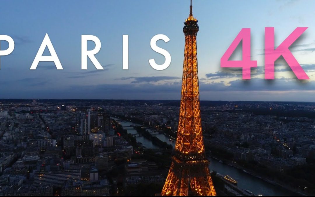 Paris 4K Drone Footage | Ultra HD Bird’s Eye View Cinematic Ambient Film | Flying Over France