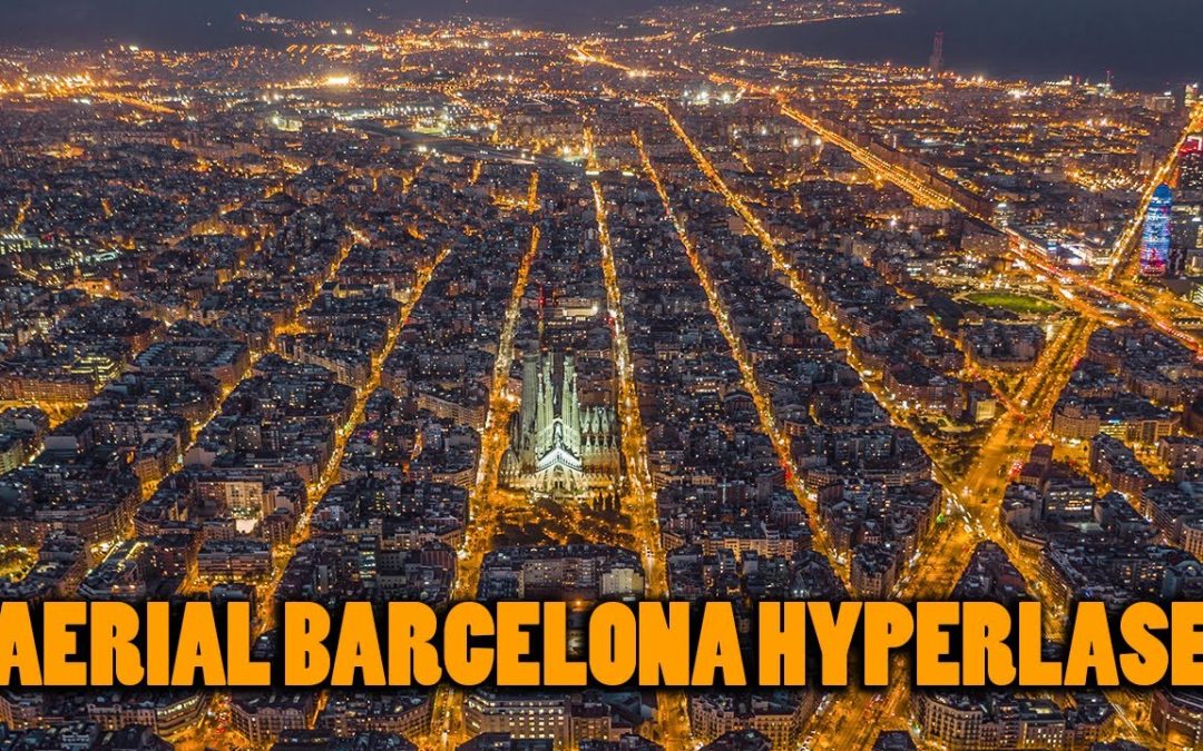 Drone Footage – Stunning Barcelona Skyline at Night || Best Viral Videos