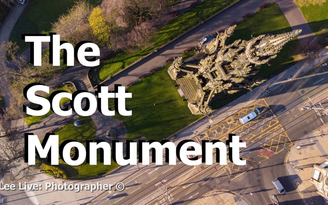 [49] Aerial Drone: The Scott Monument – from above