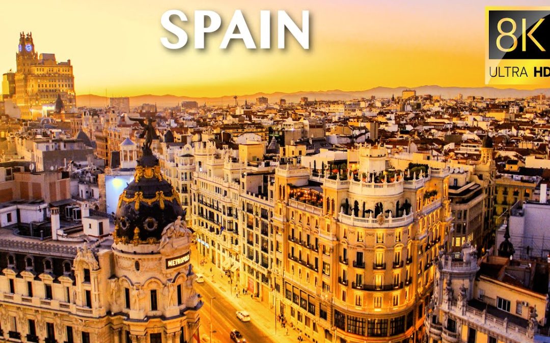 Flying Over Aerial Spain in 8K Video by Drone | 8K Aerial Video of Spain