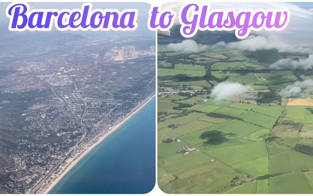 Barcelona to Glasgow Prestwick Plane View #Ryanair Airline 2022 #Amazing View | Manoo Creations